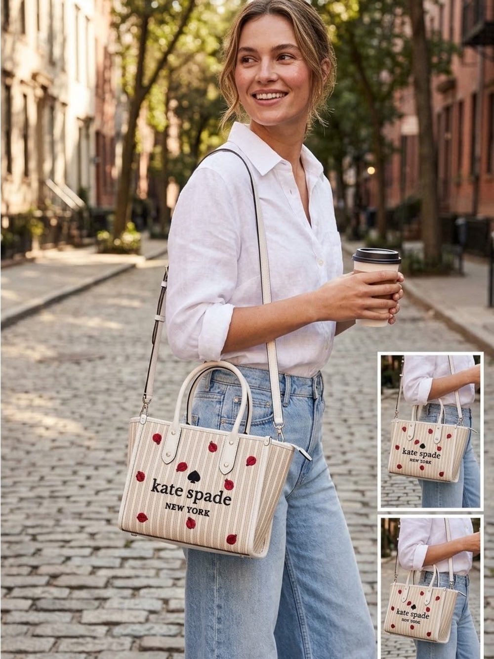 Kate Spade Ladybug Ella Dottie Top Handle Tote Bag KA637 - EUC ($399 MSRP) - Picture 2 of 14